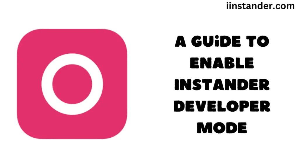 En guide för att aktivera Instander Developer Mode