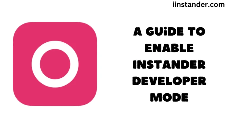 A Guide to Enable Instander Developer Mode